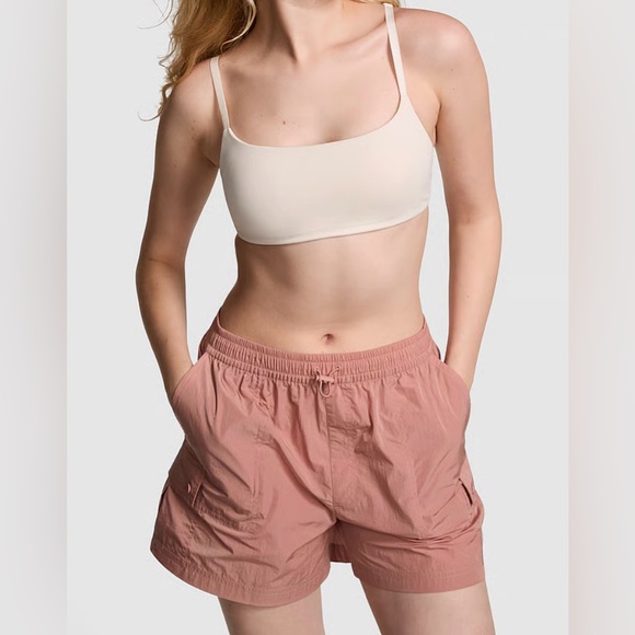 PINK Victoria's Secret Pants - NWT PINK VS Satin Parachute Cargo Shorts